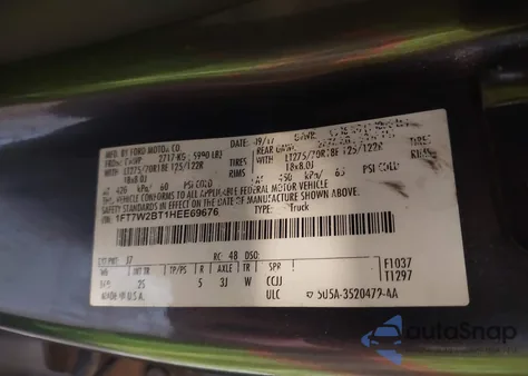 2017 Ford F-250 Xlt z USA, uszkodzony, nr VIN 1FT7W2BT1HEE69676